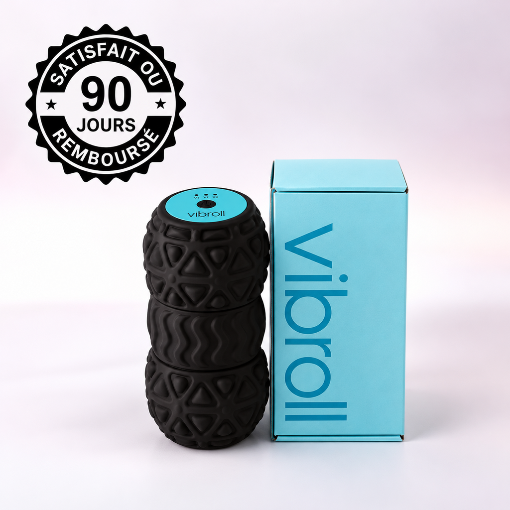 Rouleau de massage vibrant VIBROLL noir
