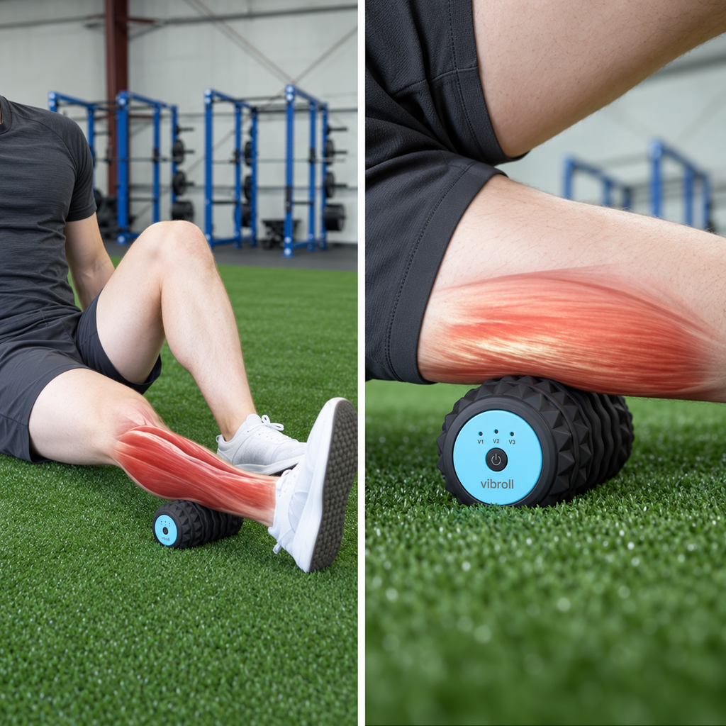 Dimensions du rouleau de massage vibrant VIBROLL